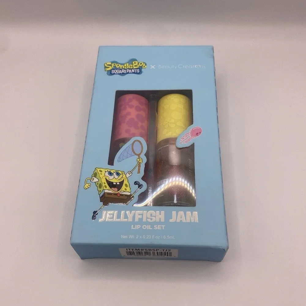SpongeBob X Beauty‎ Creations JELLYFISH JAM Lip Oil Lipgloss Set SEALED NIB